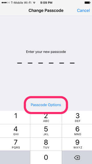 ios passcode settings 3