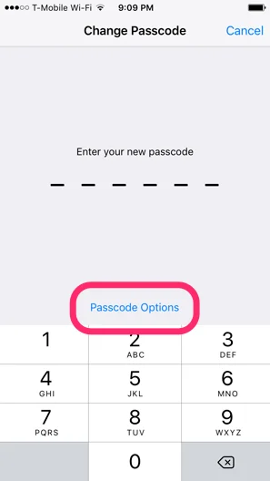 ios passcode settings 3