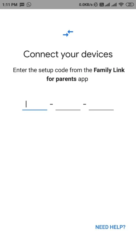google family link app setup step 8