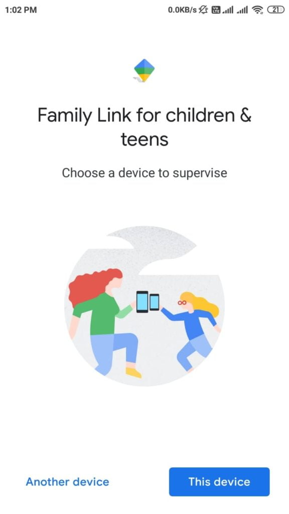 google family link app setup step 7