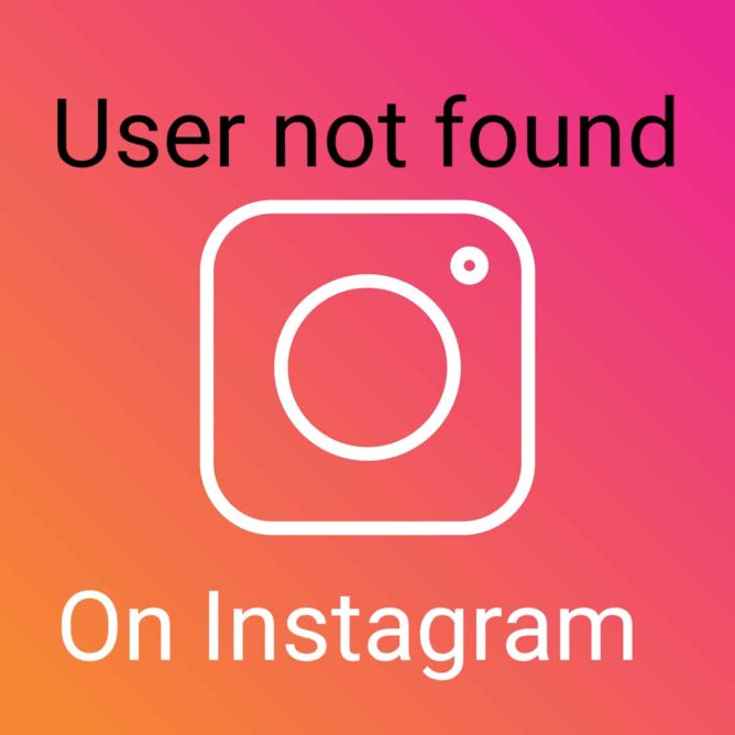 Not user found instagram unblock Instagram API: